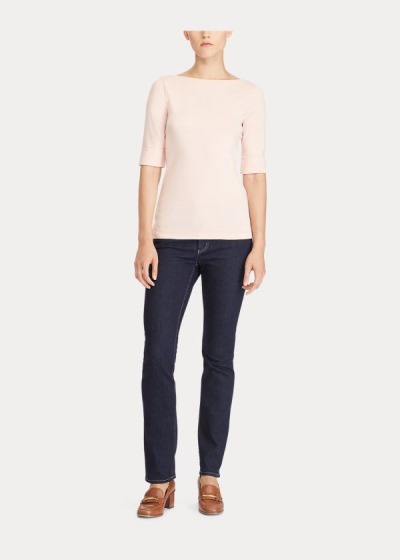 Women's Ralph Lauren Cotton Boatneck Tops | 418536YBU